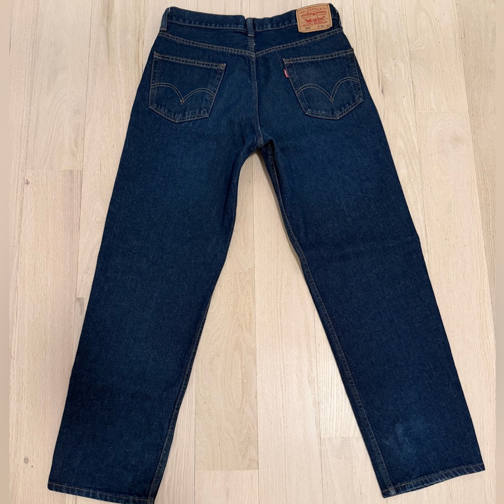 Levi's 550 Dark Indigo Straight Jeans